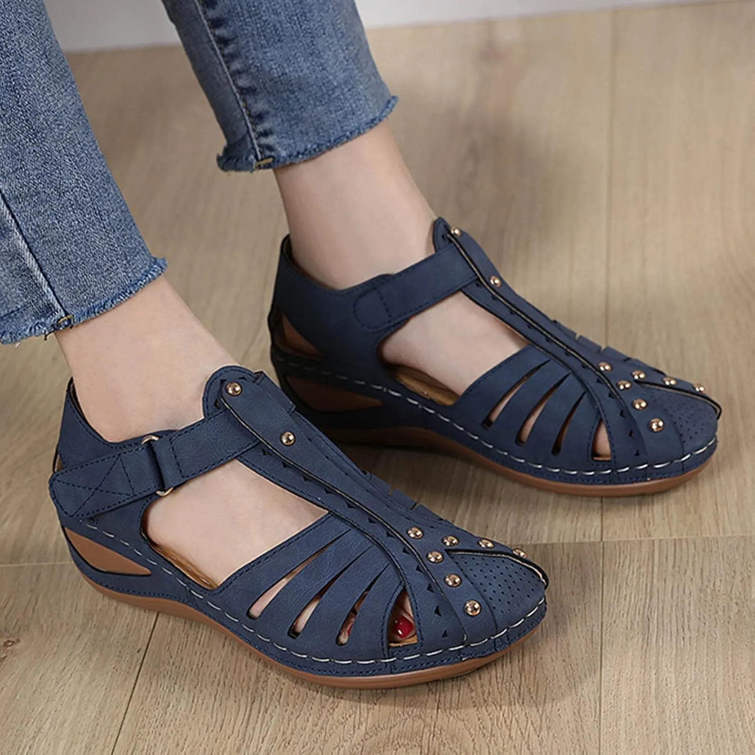 White Wedge Sandals for Women Orthopedic Leather Orthopedic Shoes for Women Dark Brown Sandals Women Dressy Womens Sandal with Arch Support Black Sandals Women Womens Strappy Heels
