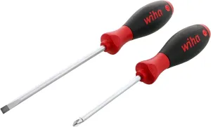 Wiha 30279 2 Piece SoftFinish Slotted and Phillips Screwdriver Set