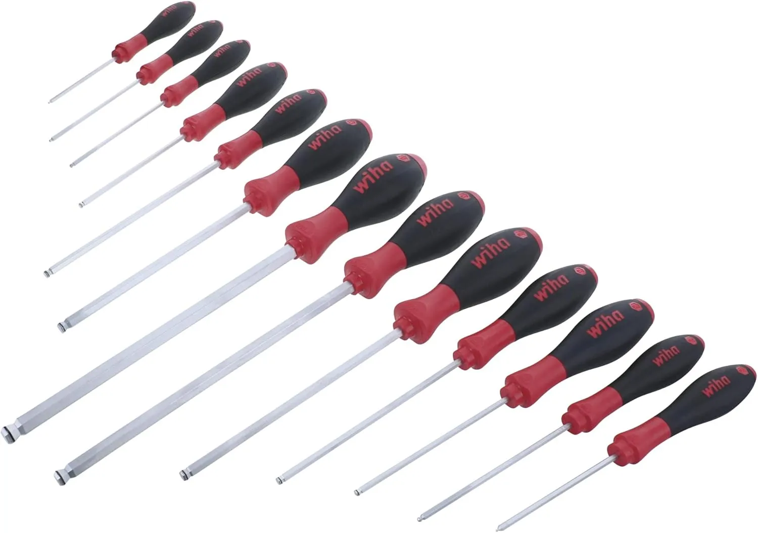 Wiha 36795 13-Piece MagicRing Screwdrivers Holding Ball Inch Hex Drivers