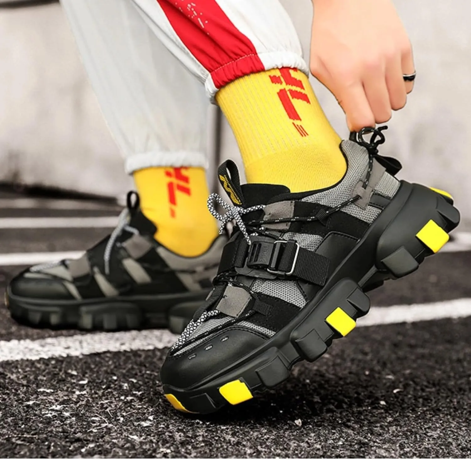 Women Retro Y2K Chunky Sneakers, Dopamine Color Block Trainers, Futuristic Fashion Streetwear Shoes, Gen Z Cyber Nostalgia