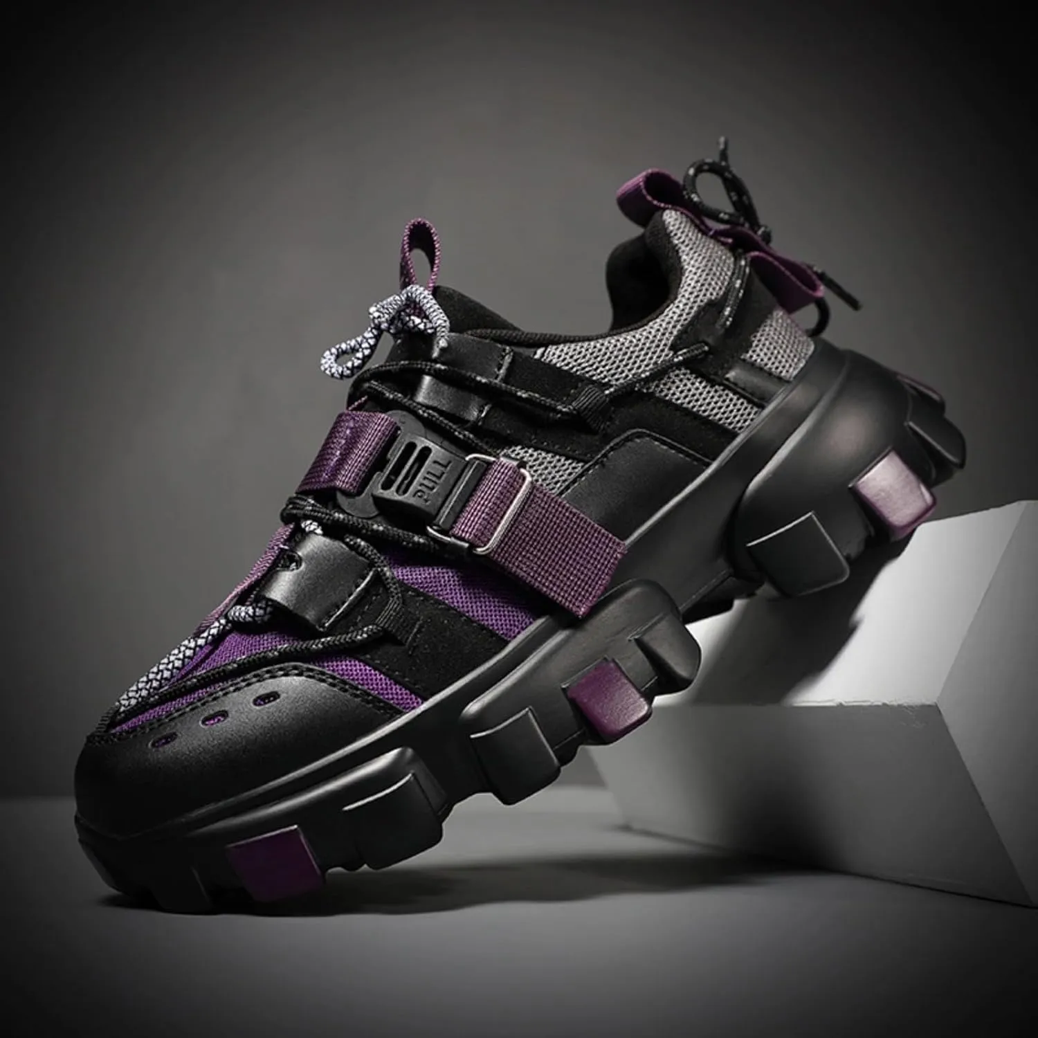 Women Retro Y2K Chunky Sneakers, Dopamine Color Block Trainers, Futuristic Fashion Streetwear Shoes, Gen Z Cyber Nostalgia