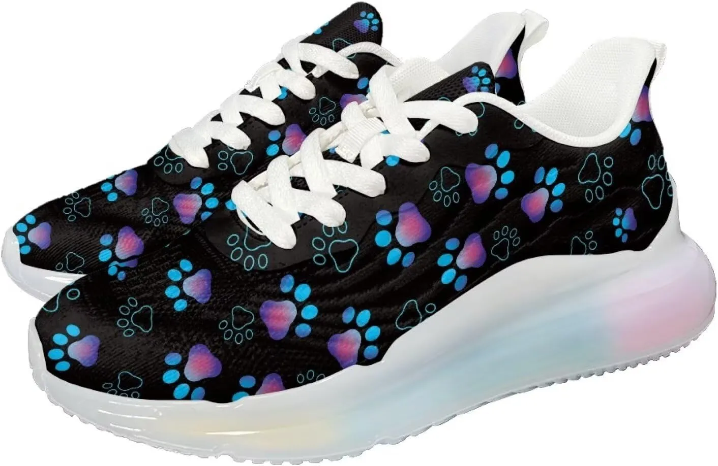 Women's Air Cushion Running Shoes Non Slip Breathable Mesh Sports Sneakers Comfort Arch Support Walking Shoes US 6-11