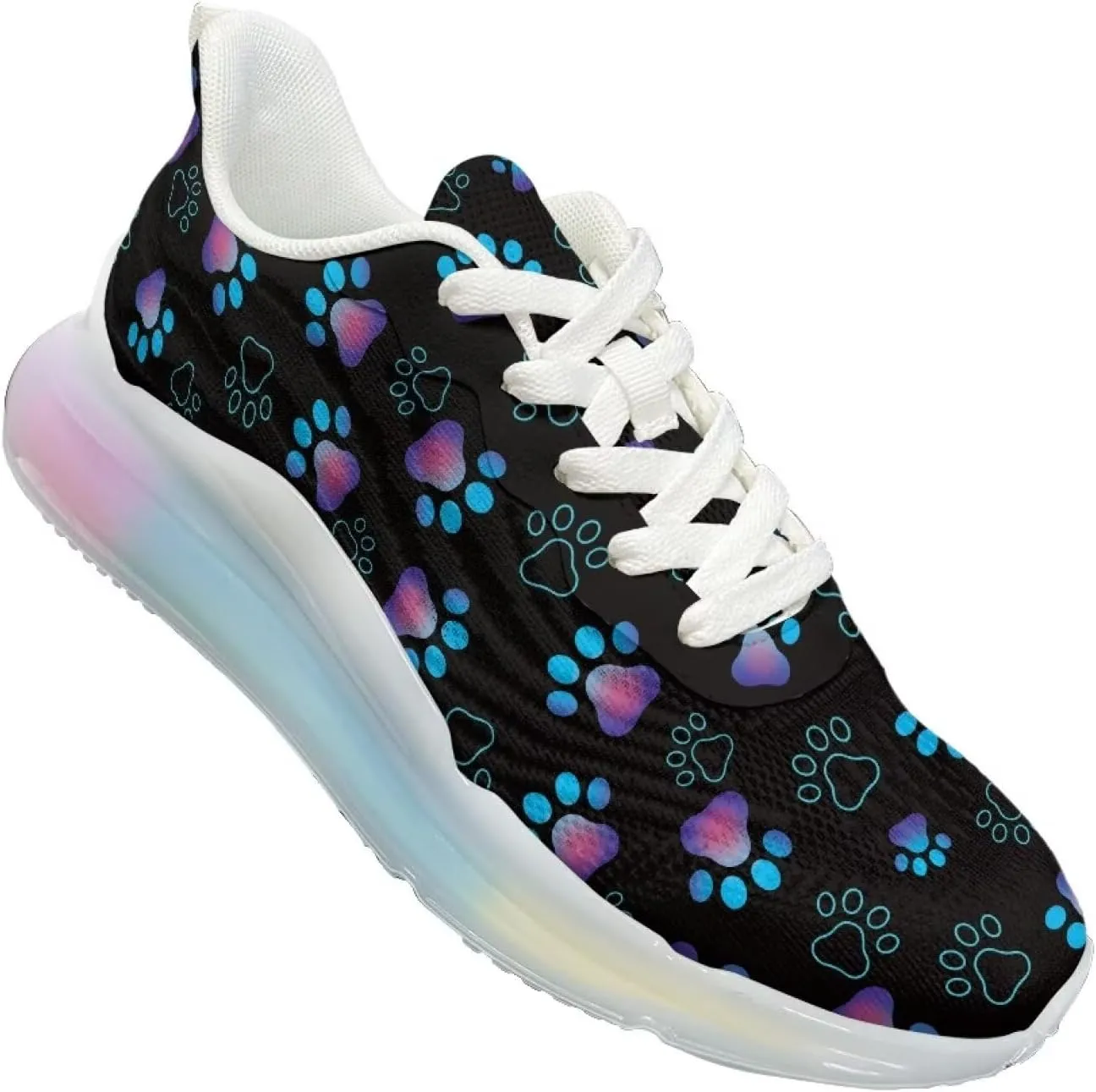 Women's Air Cushion Running Shoes Non Slip Breathable Mesh Sports Sneakers Comfort Arch Support Walking Shoes US 6-11