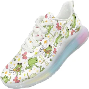 Women's Air Cushion Running Shoes Non Slip Breathable Mesh Sports Sneakers Comfort Arch Support Walking Shoes US 6-11