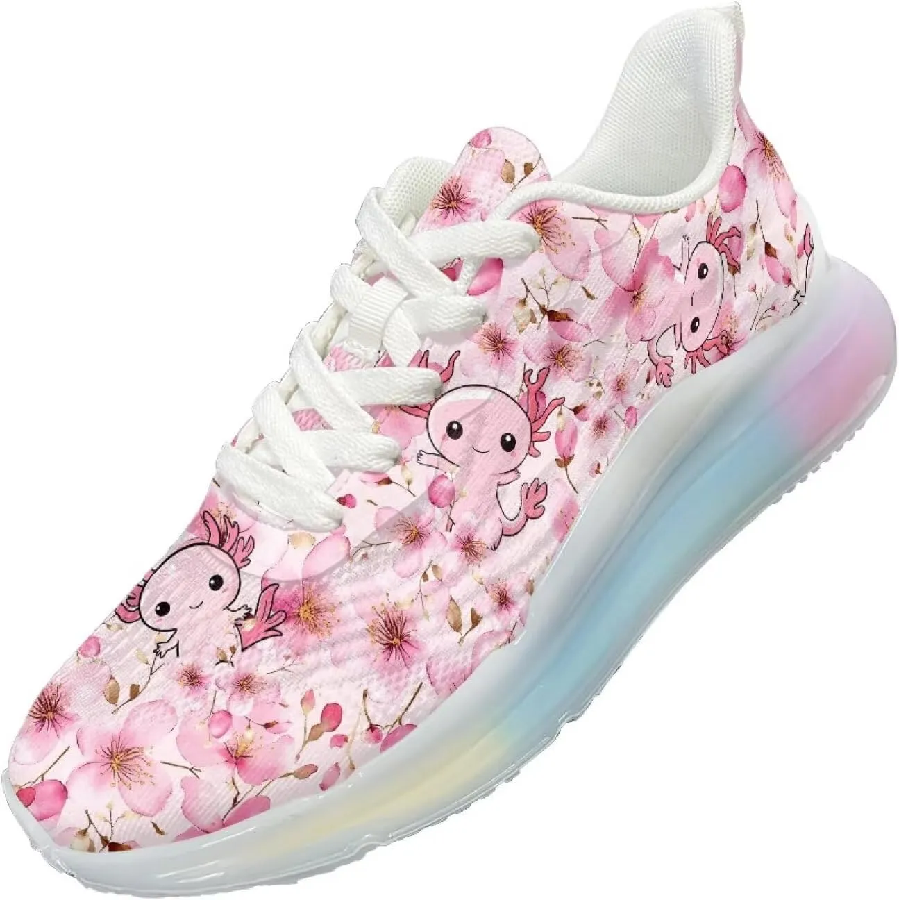 Women's Air Cushion Running Shoes Non Slip Breathable Mesh Sports Sneakers Comfort Arch Support Walking Shoes US 6-11