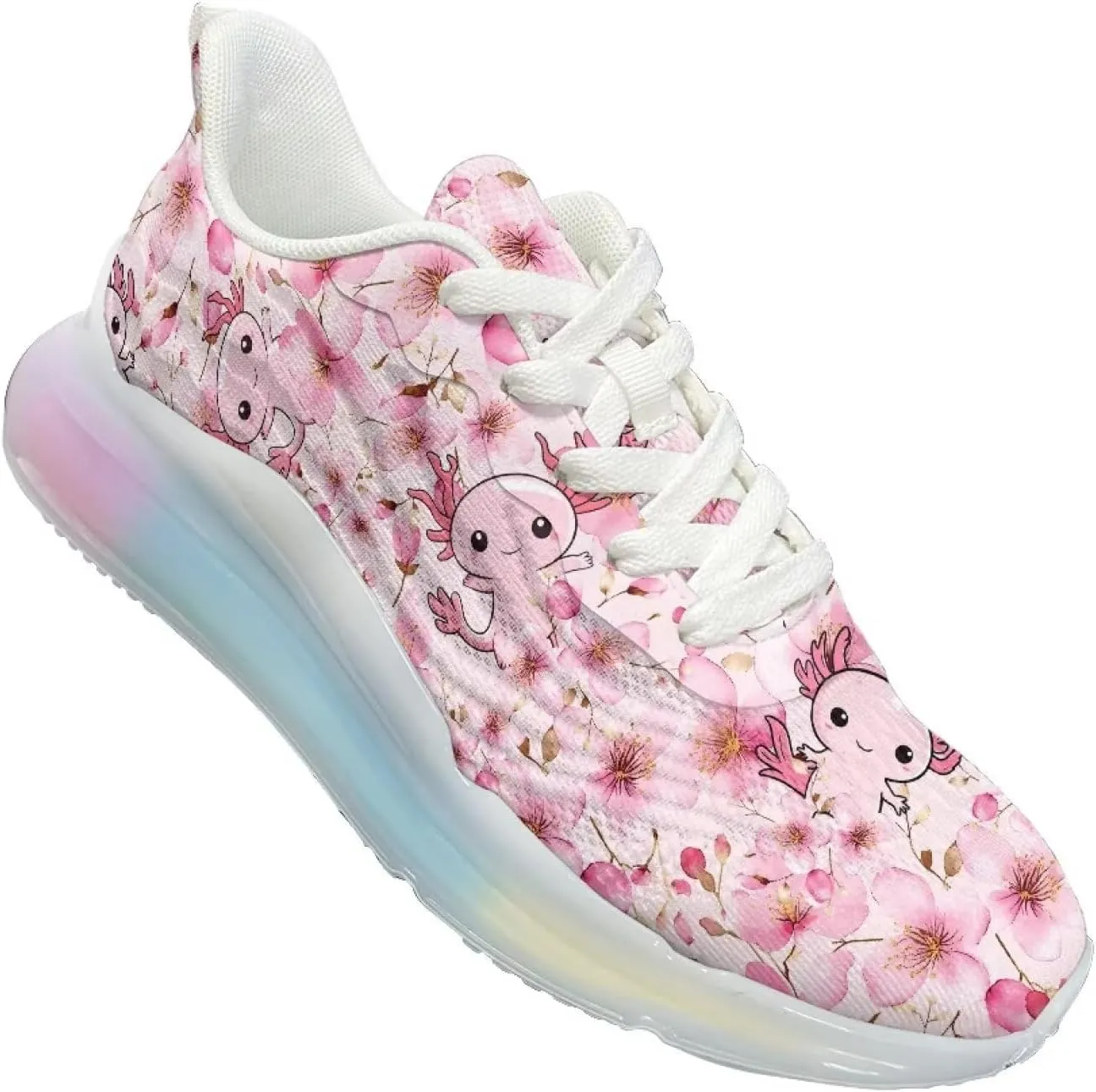 Women's Air Cushion Running Shoes Non Slip Breathable Mesh Sports Sneakers Comfort Arch Support Walking Shoes US 6-11