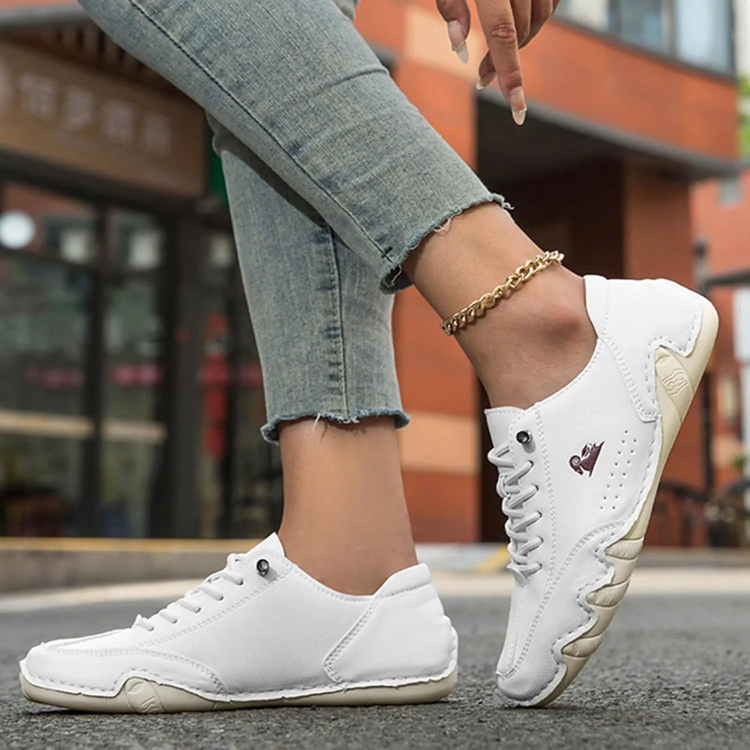 Women's Casual Sneakers Slip On Low Heel Comfortable Walking Shoes Fashion Loafers for Outdoor Driving and Daily