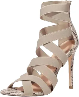 Women's Dressy Sandals Crisscross Strap Stiletto High Heels Sandals with Back Zipper Peep Toe Block Color Sandal Shoes