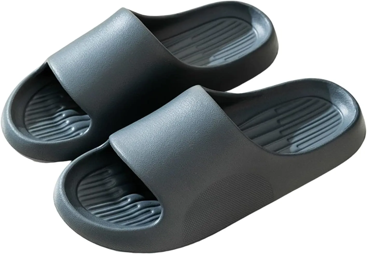 Women's Flat Slippers Non Slip House Slippers Indoor Outdoor Memory Foam Slides Shower Shoes for Women