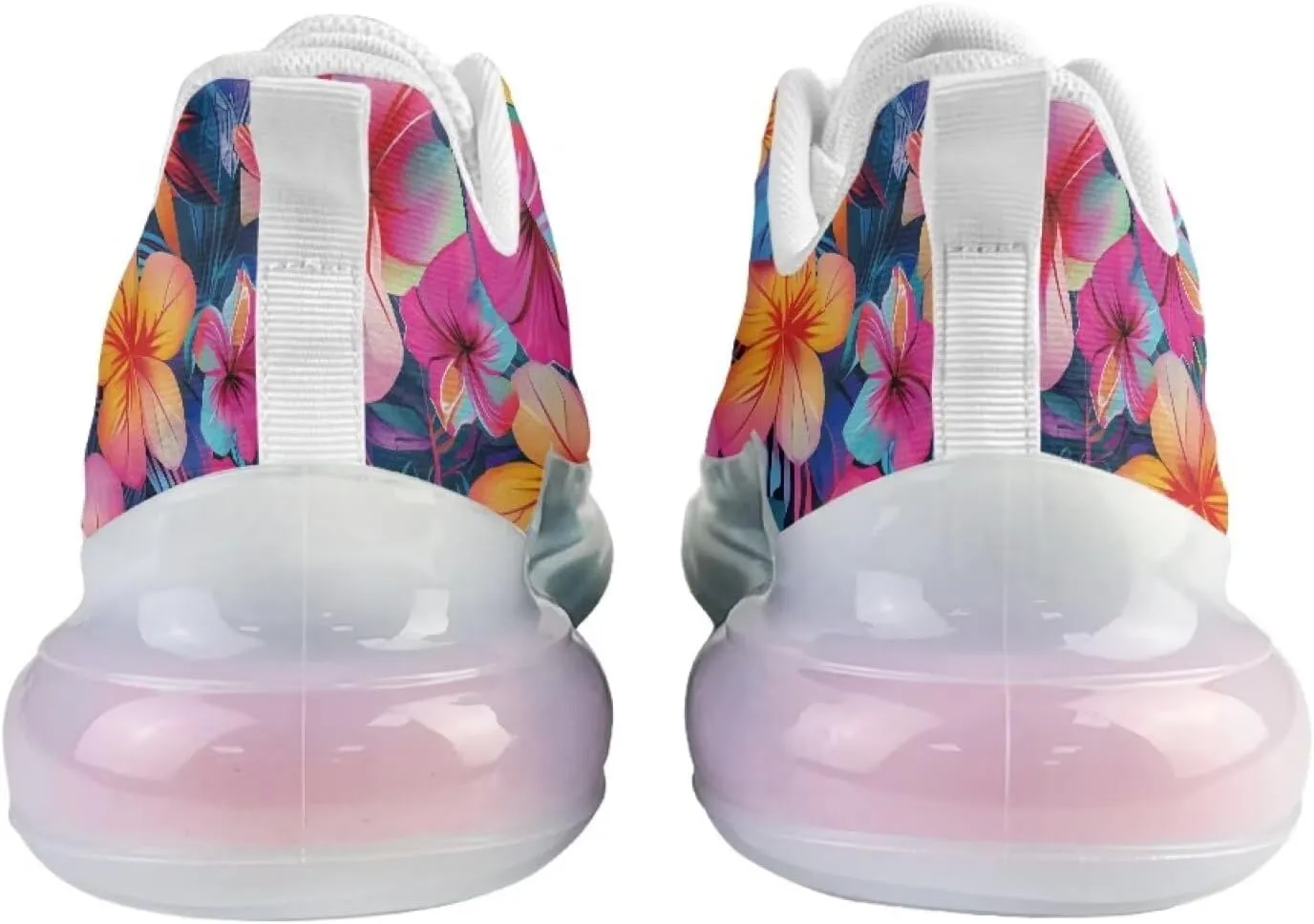 Women's Floral Print Sneaker Soft Lightweight Non Slip Tennis Sneaker Footwear Air Cushion Walking Shoes for Women US 6-11