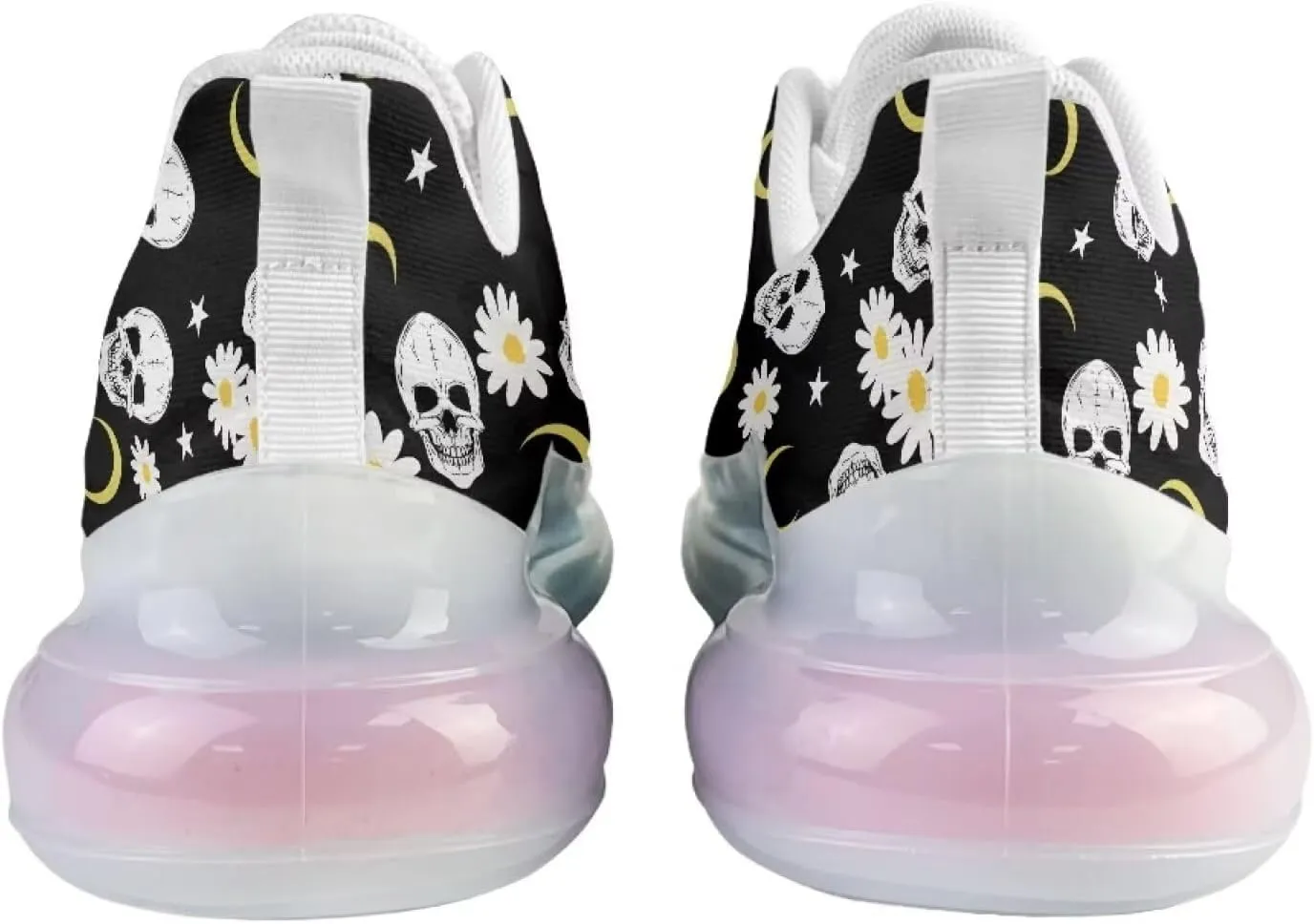 Women's Flower Sneakers Cozy Breathable Lightweight Non-Slip Air Cushion Outdoor Running Shoes for Women US 6-11