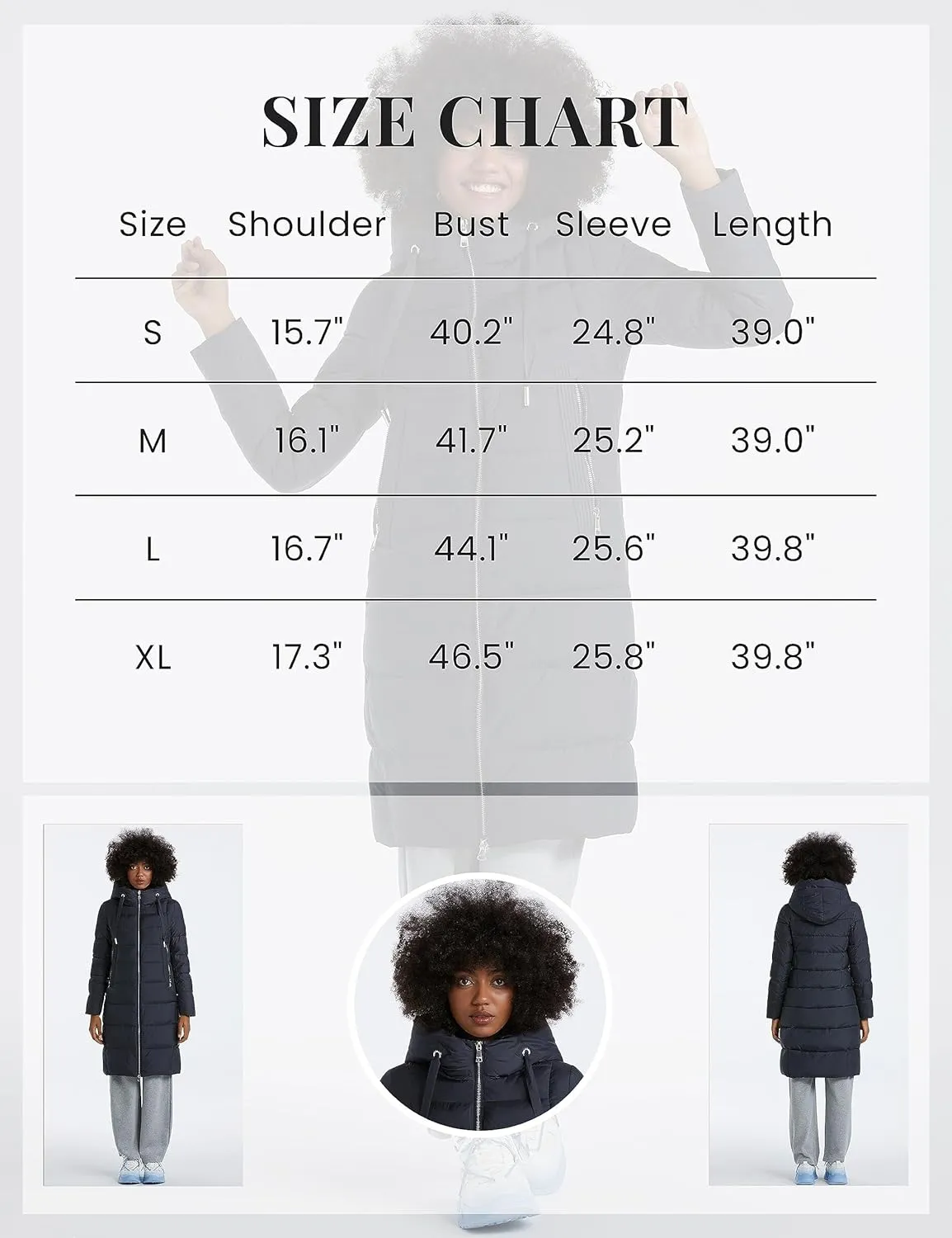 Women's Long Puffer Jacket Casual Zip Up Quilted Hooded Thickened Warm Winter Padded Down Coat Outerwear