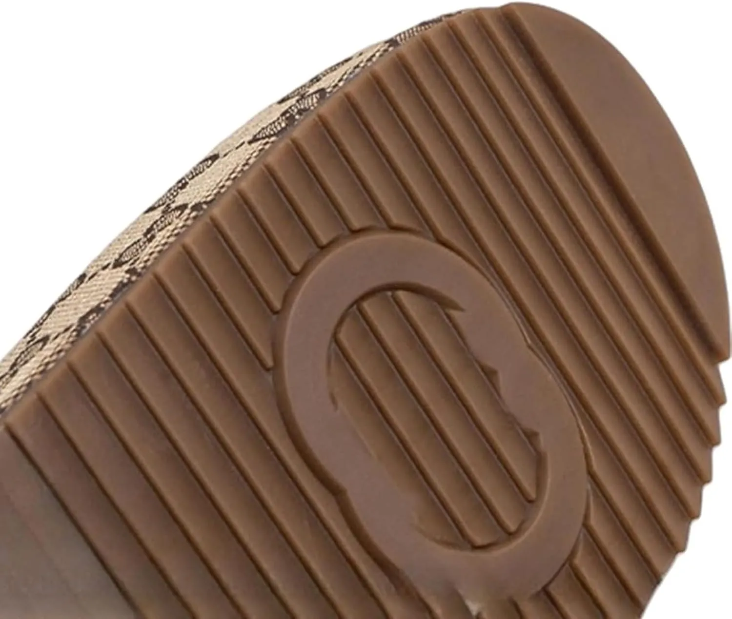 Women's Platform Sandals Comfort Slip-On Canvas Strap, Fashion Non-Slip Sole Slide Sandals for Summer