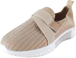Women's Slip On Walking Shoes Running Comfortable Non Slip Work Shoes Women High Top Casual Tennis Shoes Slip On Sneakers White Tennis Shoe White Loafers