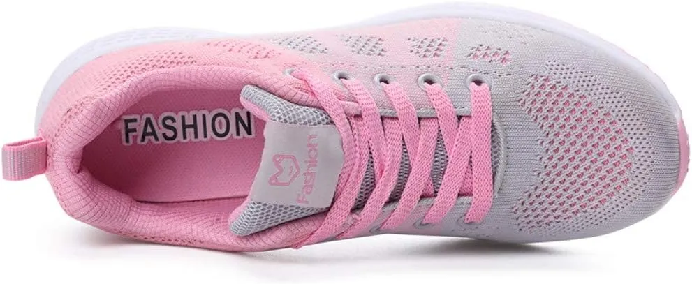 Womens Sneakers Air Cushion Running Shoes Lace Up Tennis Shoes Men Mesh Breathable Men's Casual Shoes Fashion Sneakers Platform Tennis Shoe Cross Trainer Shoe