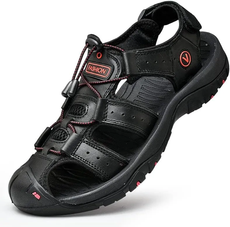 Women's Sport Hiking Sandals Closed Toe Durable Comfortable Outdoor Adventure Sandals with Arch Support Casual Athletic Walking Barefoot Wide Sandal Beach Shoes