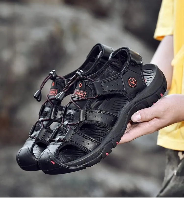 Women's Sport Hiking Sandals Closed Toe Durable Comfortable Outdoor Adventure Sandals with Arch Support Casual Athletic Walking Barefoot Wide Sandal Beach Shoes