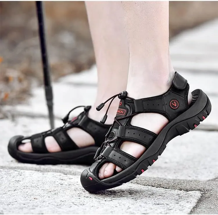 Women's Sport Hiking Sandals Closed Toe Durable Comfortable Outdoor Adventure Sandals with Arch Support Casual Athletic Walking Barefoot Wide Sandal Beach Shoes