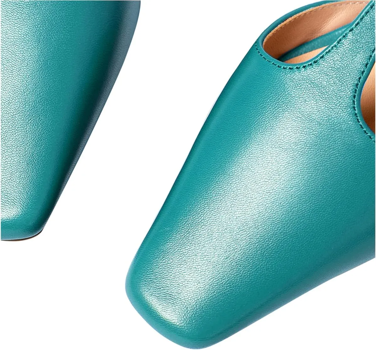 Women's Vintage Matte Leather Square Toe T-Strap Kitten Heel Pumps Shoes Comfort Solid Colour Closed Toe Dress Low Heel Sandals Shoes