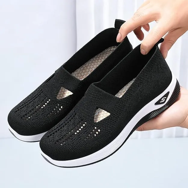 Yanzhenglip Womens Walking Shoes Sock Sneakers Knit Upper Non Slip Shoes Breathable Lightweight Mesh Platform Athletic Shoes