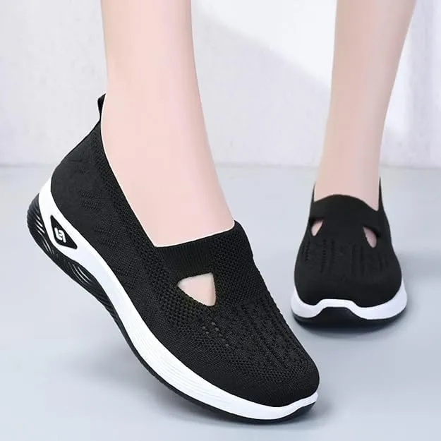 Yanzhenglip Womens Walking Shoes Sock Sneakers Knit Upper Non Slip Shoes Breathable Lightweight Mesh Platform Athletic Shoes