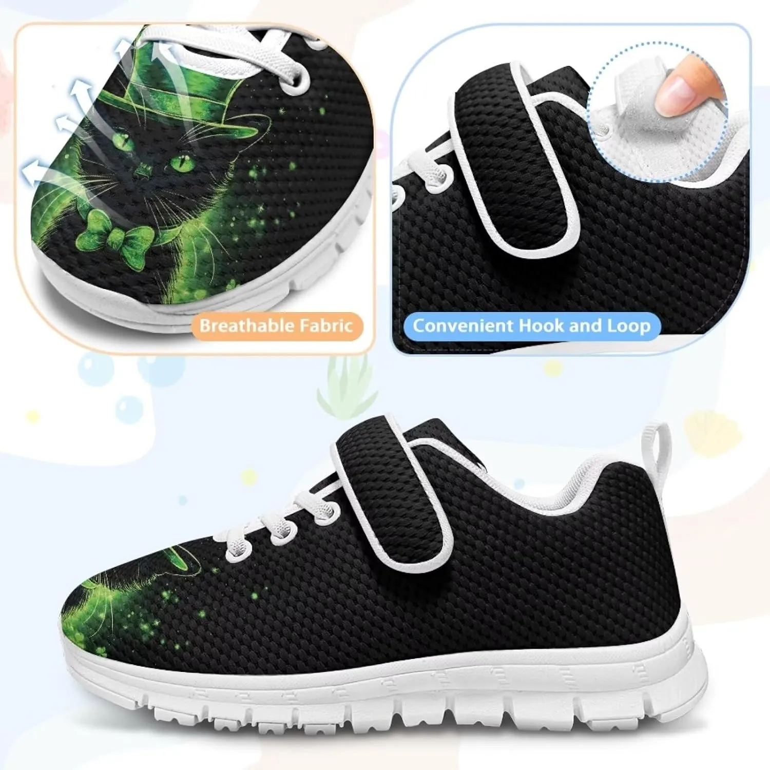 YEXIATODO Boys Girls Shoes Kids Sneakers Cute Athletic Running Tennis Shoes for Toddler Little Kid Big Kid US Size 1-13
