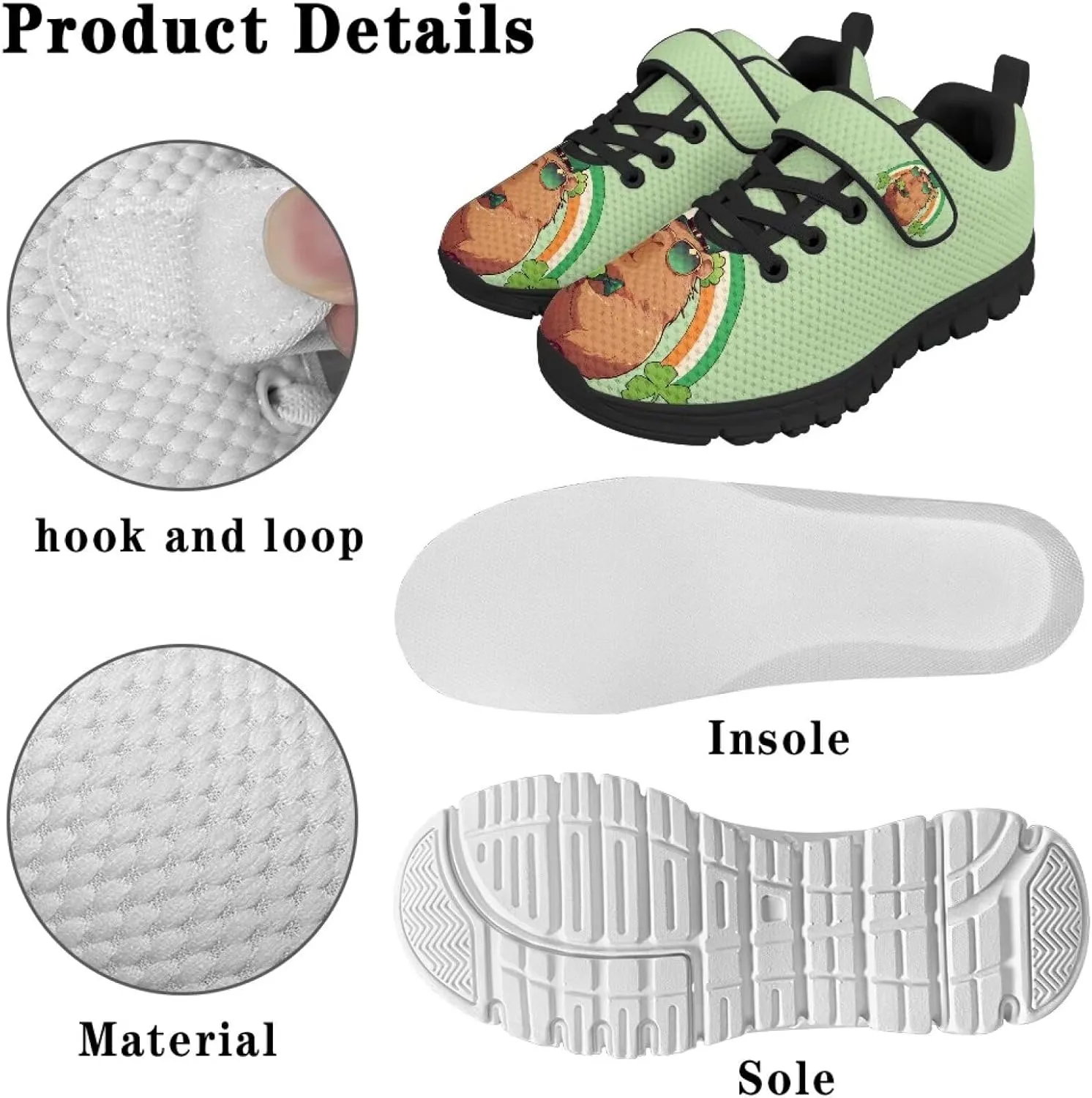 YEXIATODO Girl Boys Slip-On Sneakers Toddler/Little Kid/Big Kid Lightweight Fashion Breathable Tennis Walking Shoes 11-2.5