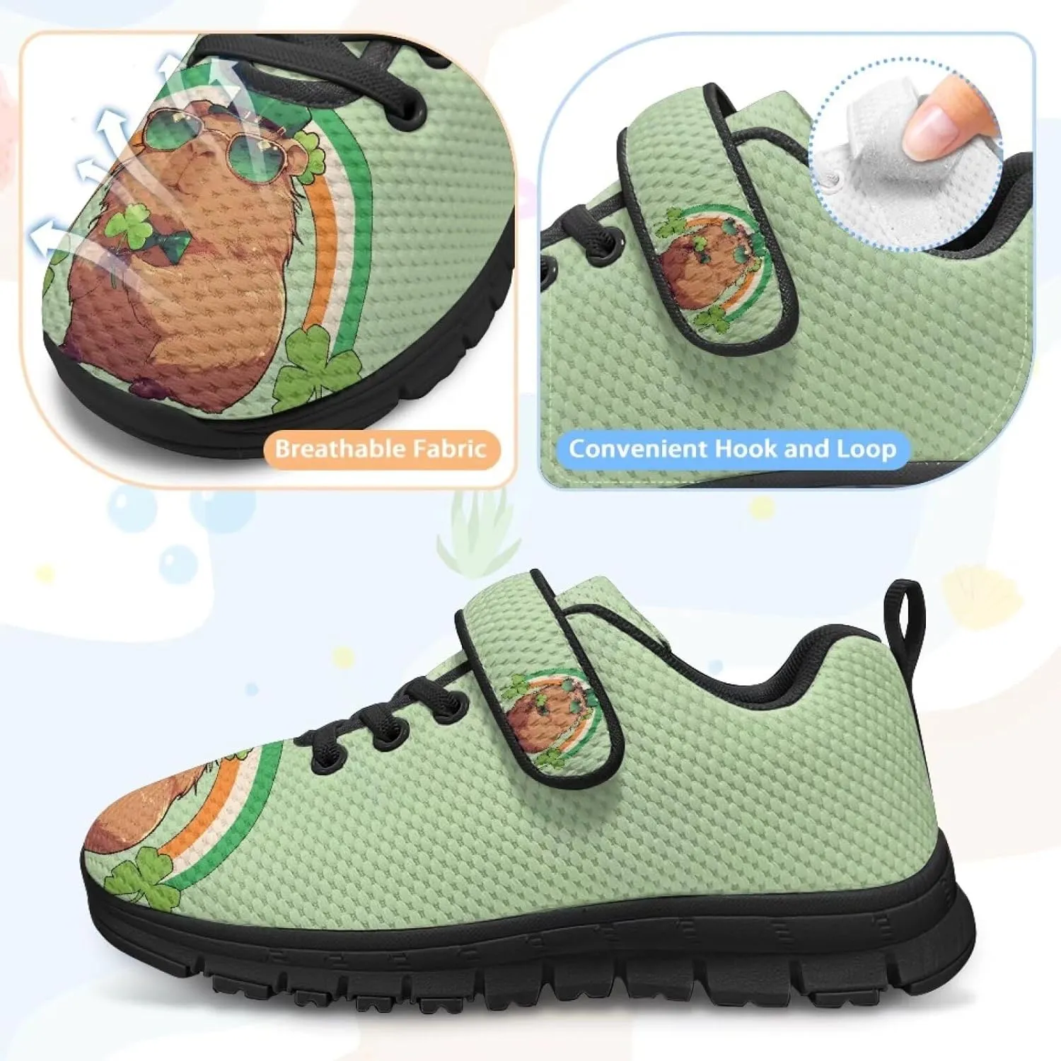 YEXIATODO Girl Boys Slip-On Sneakers Toddler/Little Kid/Big Kid Lightweight Fashion Breathable Tennis Walking Shoes 11-2.5