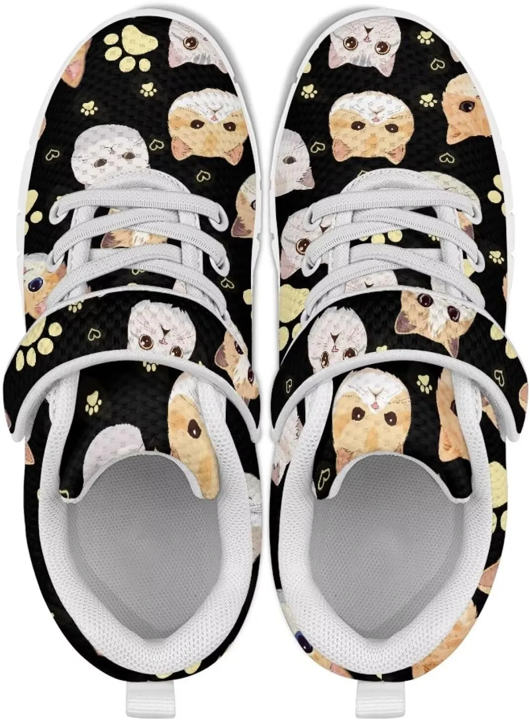 YEXIATODO Kids Slip On Sneakers Cool Print Youth Boys Girls Tennis Shoes Toddler Walking Shoes US Size 1-13
