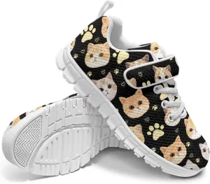 YEXIATODO Kids Slip On Sneakers Cool Print Youth Boys Girls Tennis Shoes Toddler Walking Shoes US Size 1-13