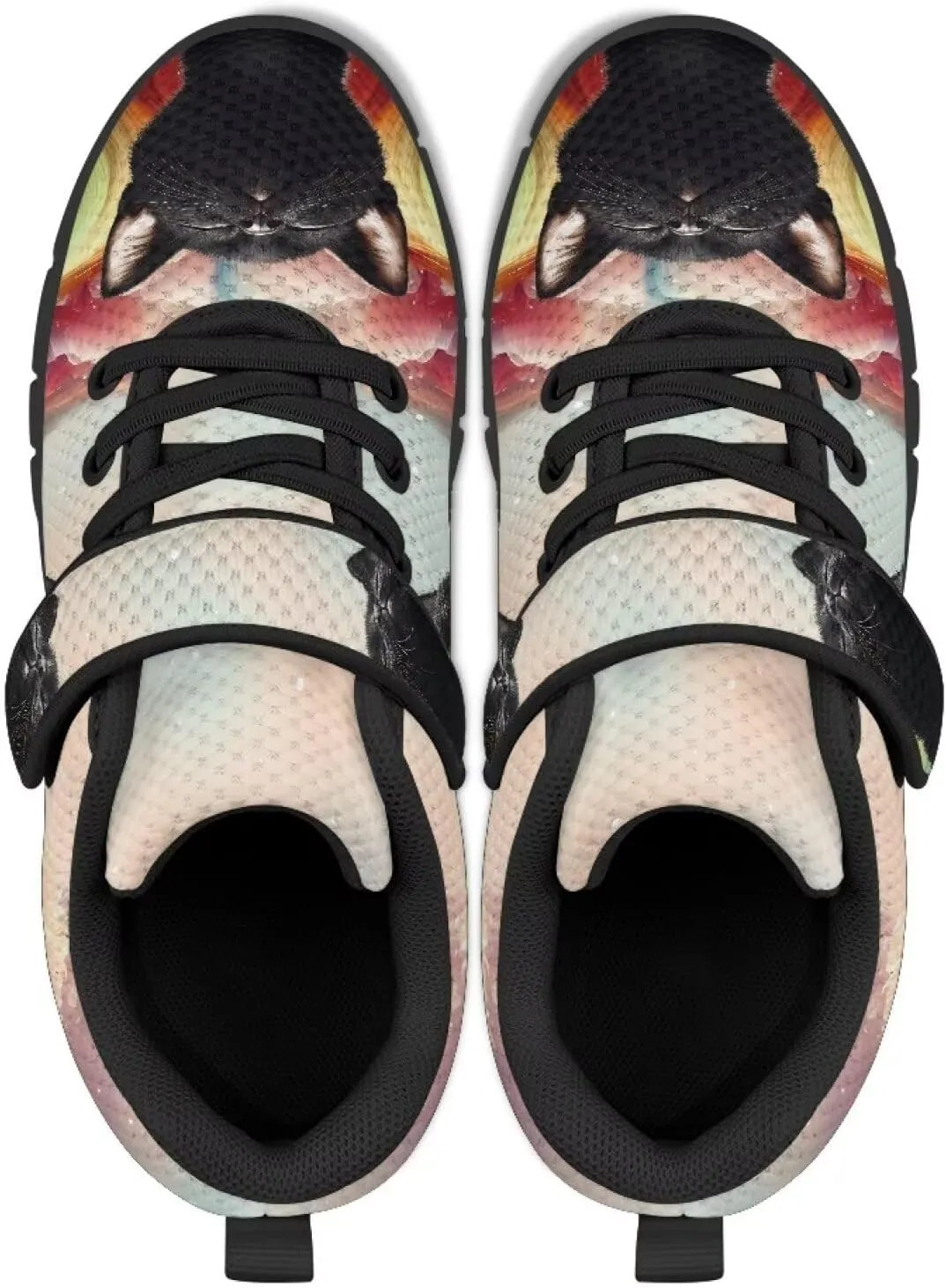 YEXIATODO Little Kids Sneakers Slip On Tennis Shoes Low Top Lace Up Running Shoes Girls Boys School Shoes Size 1-13