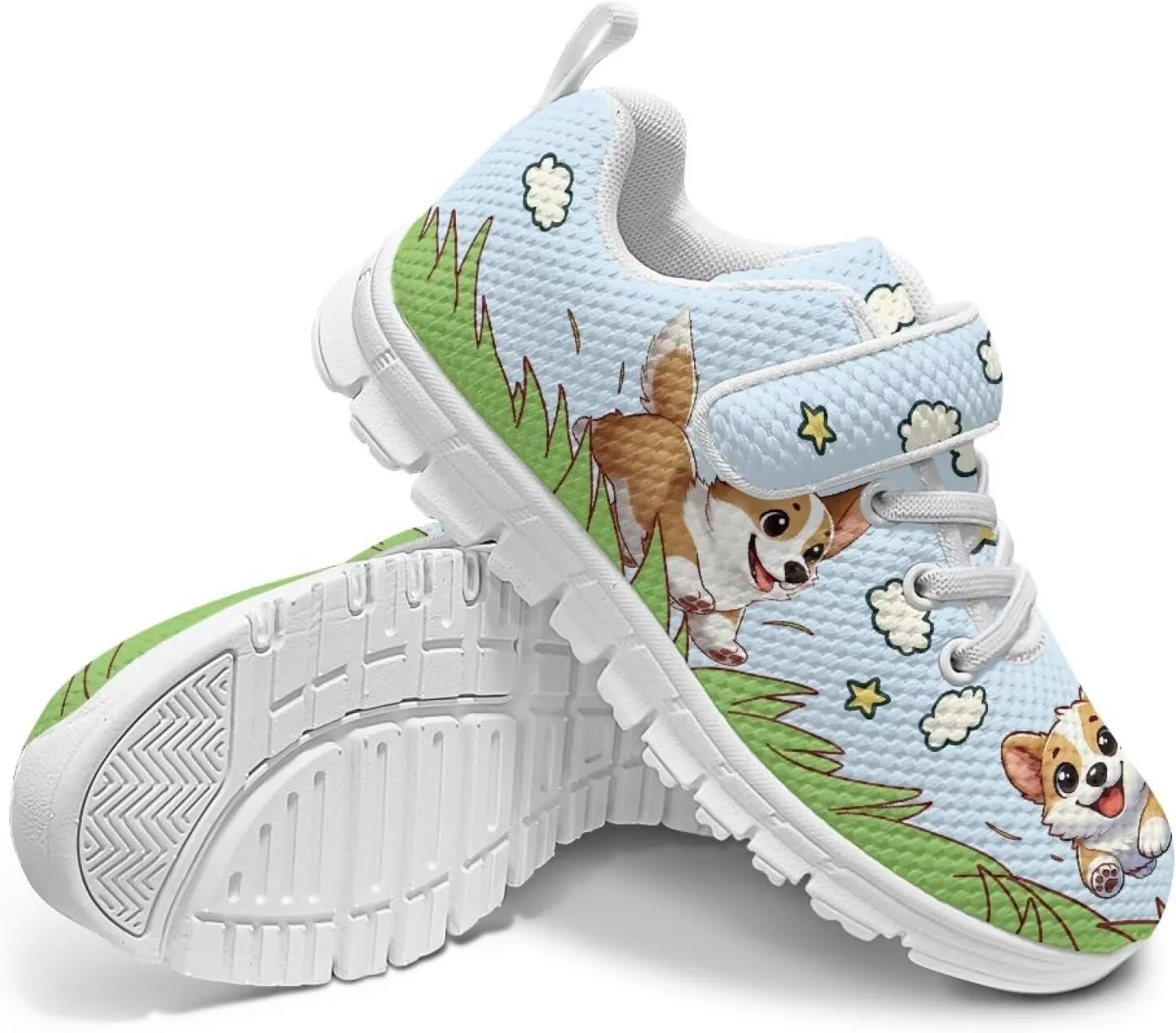YEXIATODO Little Kids Sneakers Slip On Tennis Shoes Low Top Lace Up Running Shoes Girls Boys School Shoes US Size 1-13