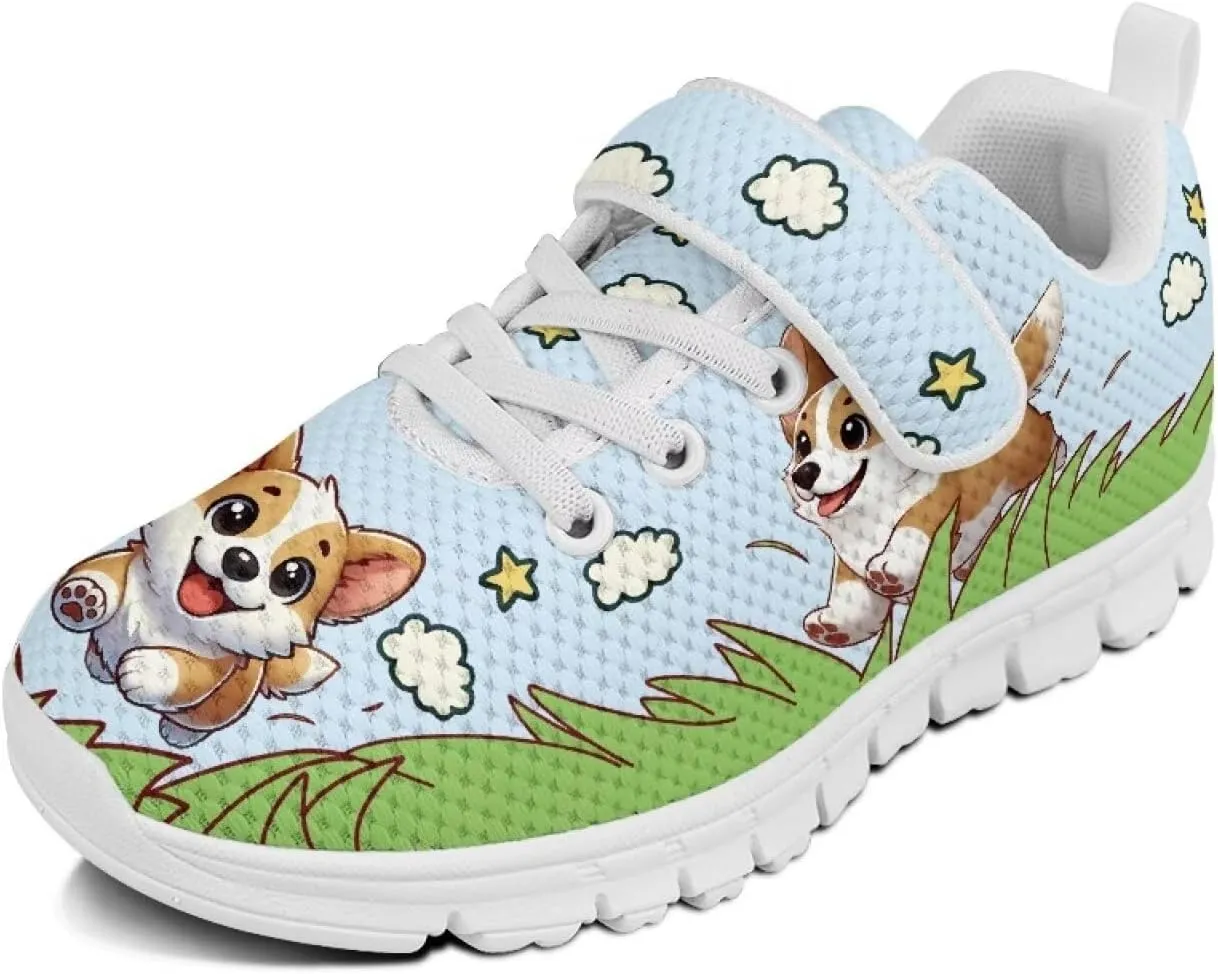YEXIATODO Little Kids Sneakers Slip On Tennis Shoes Low Top Lace Up Running Shoes Girls Boys School Shoes US Size 1-13