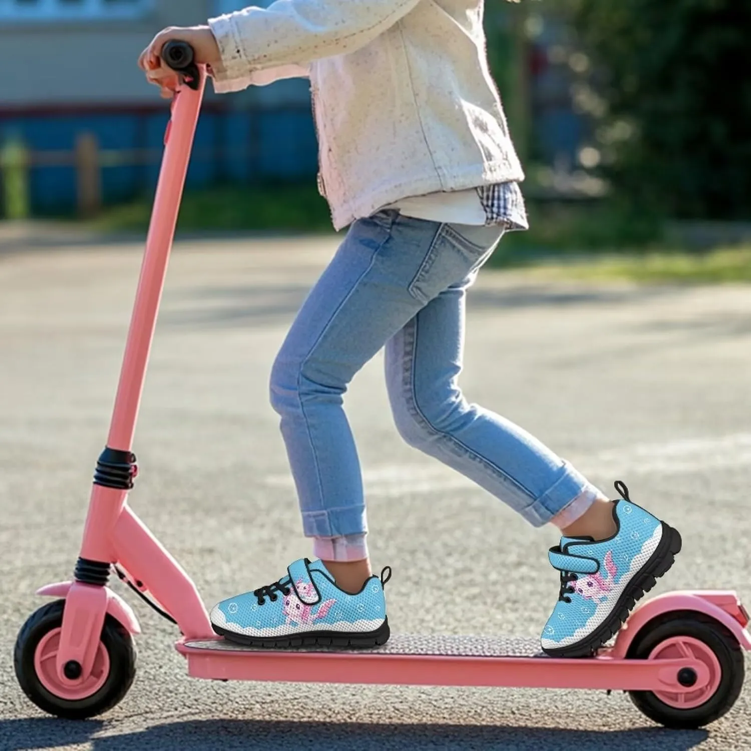 YEXIATODO Sneakers for Girls Boys Toddlers Slip on Shoes Hands Free Shook and Loop chool Shoes Athletic Shoes 1-13