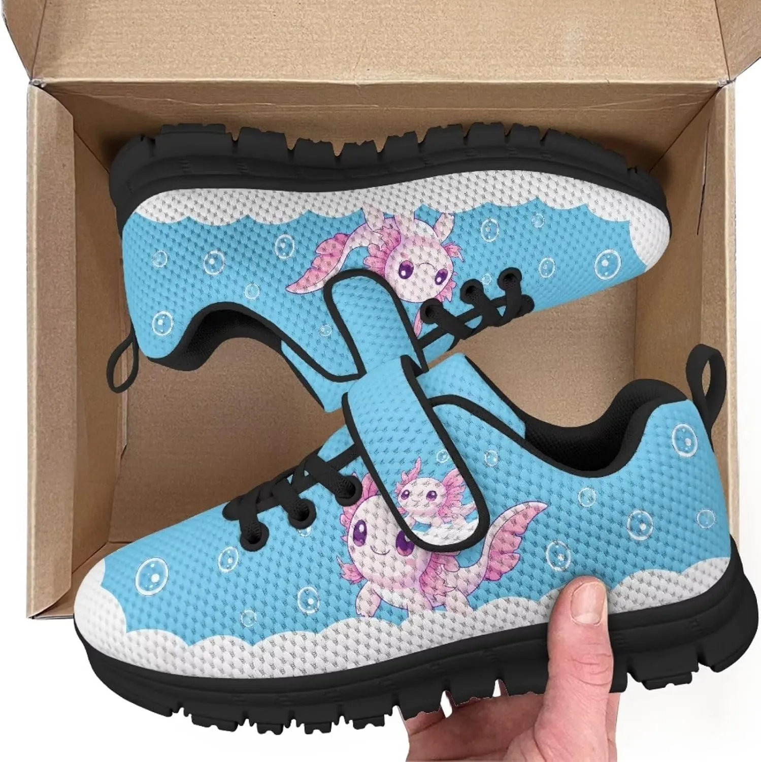 YEXIATODO Sneakers for Girls Boys Toddlers Slip on Shoes Hands Free Shook and Loop chool Shoes Athletic Shoes 1-13