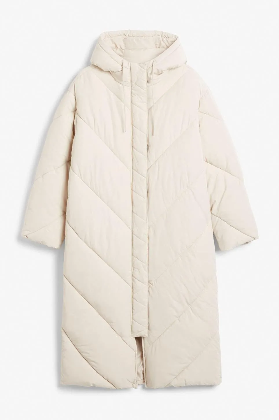 Yousify Women's Hooded Long Puffer Coat Winter Longer Thickened Down Jacket Zip Cotton Outwear