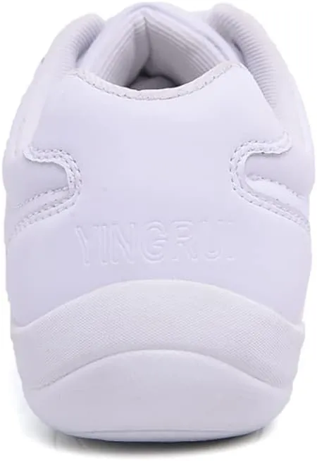 YSMIIH Women White Cheer Shoes Cheerleading Walking Girls Tennis Soft Dance Sneakers