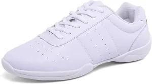 YSMIIH Women White Cheer Shoes Cheerleading Walking Girls Tennis Soft Dance Sneakers
