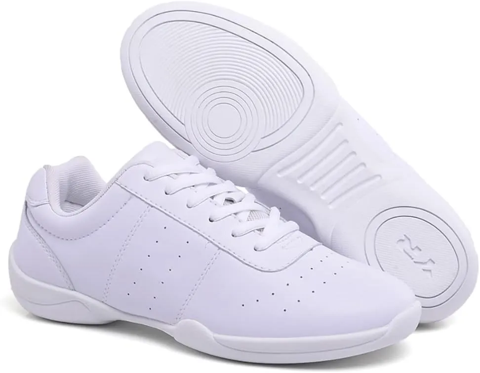 YSMIIH Women White Cheer Shoes Cheerleading Walking Girls Tennis Soft Dance Sneakers