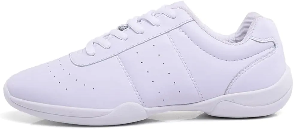 YSMIIH Women White Cheer Shoes Cheerleading Walking Girls Tennis Soft Dance Sneakers